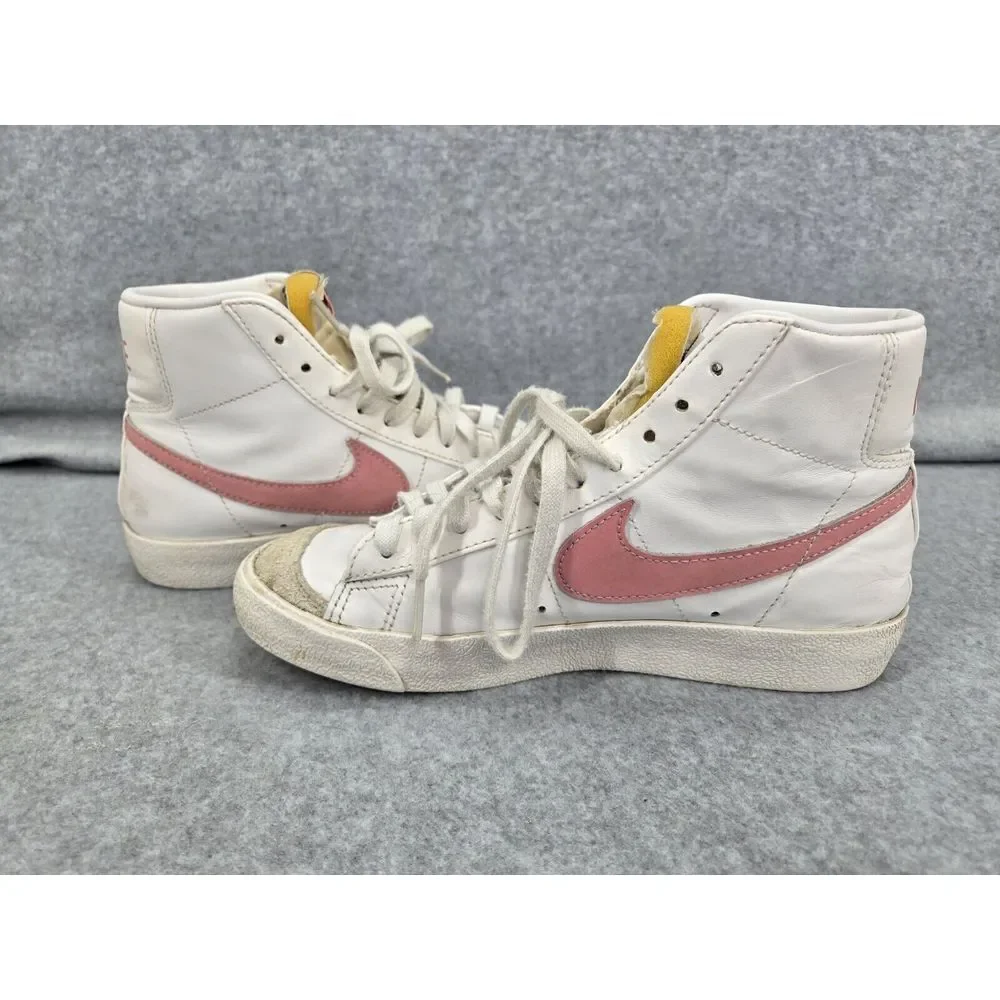 Nike Blazer '77 Vintage Mid White Sunset Pulse W Pink Swoosh Women's Size 7